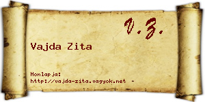 Vajda Zita névjegykártya